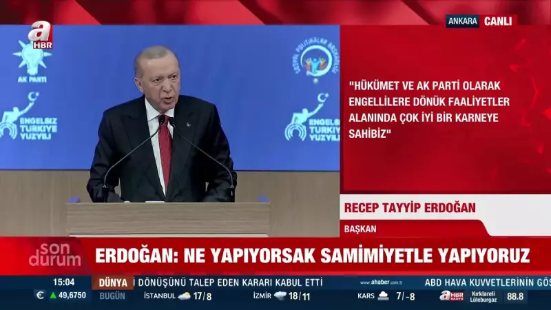 Başkan Erdoğan: Kamuda Engelli İstihdamı 15 Kat Arttı, 83 Bine Ulaştı