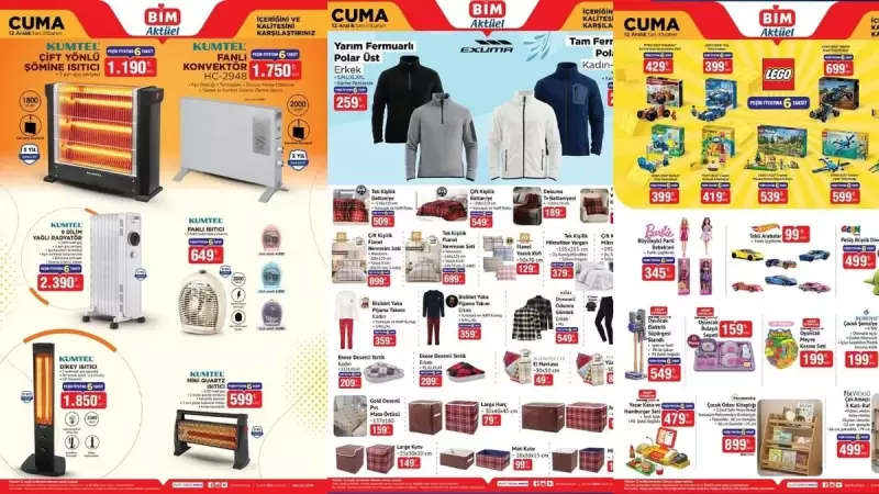 BİM 9-12 Aralık Aktüel İndirimleri: Isıtıcılar, Polarlar, Nevresimler
