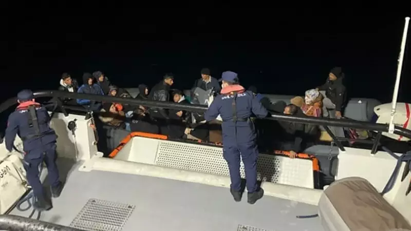Bodrum'da Tehlike: 8'i Çocuk 31 Düzensiz Göçmen Kurtarıldı