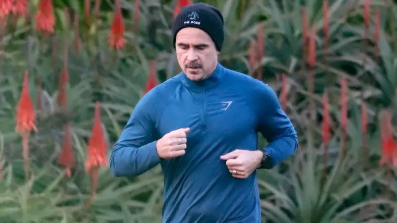 Colin Farrell Los Angeles'ta Sabah Koşusunda Görüntülendi