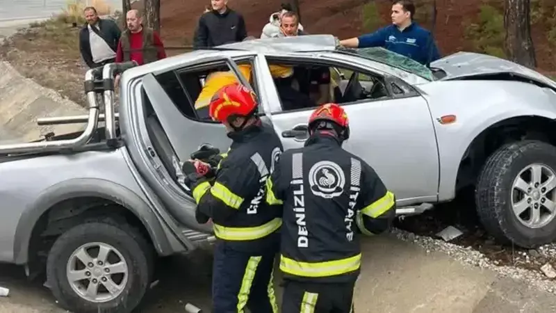 Denizli'de Feci Kaza: 1 Ölü, 1 Yaralı