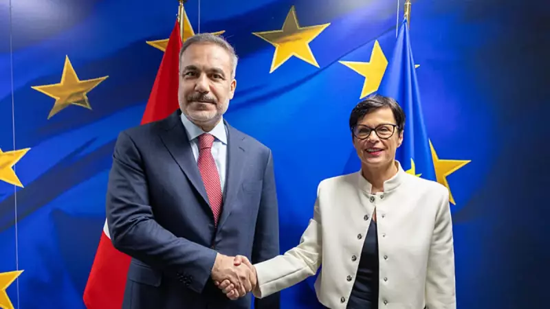 Dışişleri Bakanı Fidan, Brüksel'de AB Komiseri Marta Kos ile Görüştü