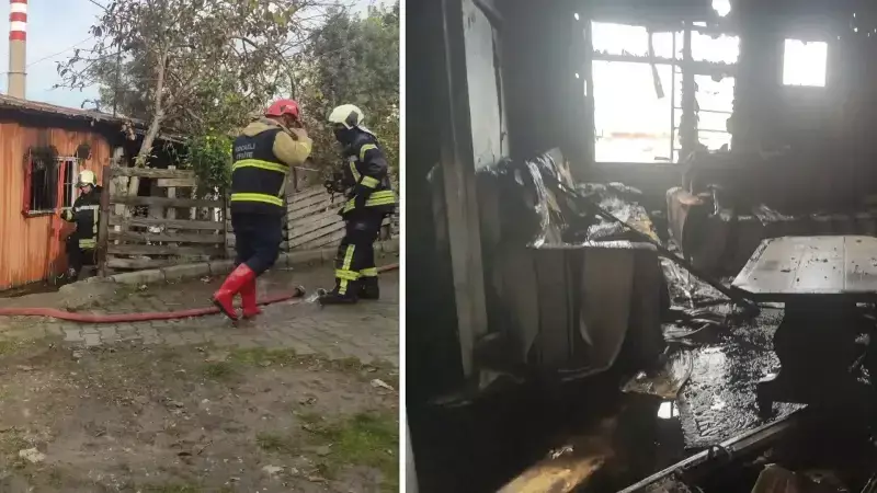 Dilovası'nda Prefabrik Yangını: 70 Yaşındaki Engelli Vatandaş Hayatını Kaybetti