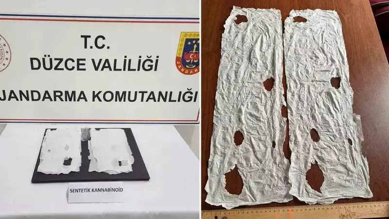 Düzce'de Dinlenme Tesisinde Yakalanan Şüphelinin Ayakkabısından 2.6 Milyon Liralık Uyuşturucu Çıktı