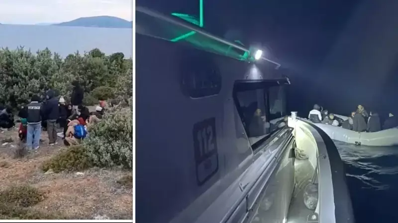 Ege'de Düzensiz Göç Operasyonu: 4 Ayrı Olayda 108 Göçmen Kurtarıldı ve Yakalandı
