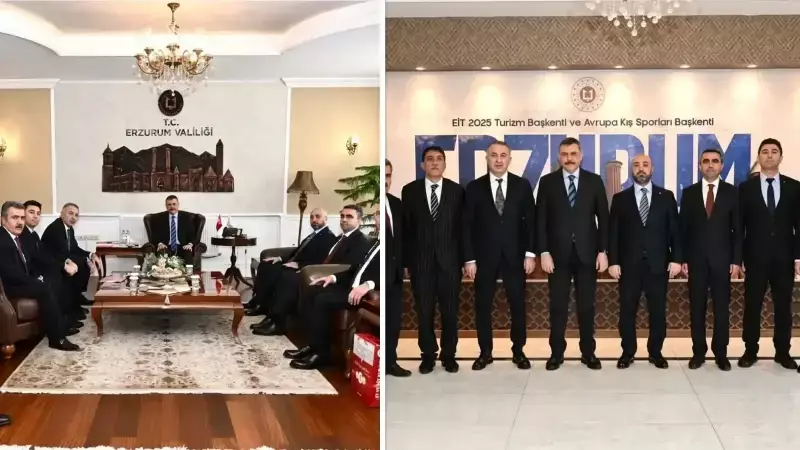 Erzurum'da Kırmızı Et Sektörü Masaya Yatırıldı: Vali Çiftçi'ye Önemli Ziyaret