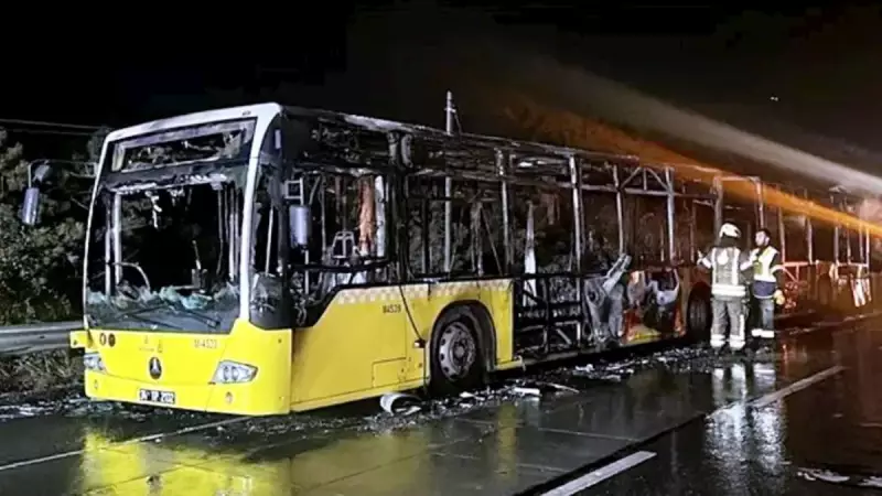İETT Otobüsü Seyir Halindeyken Alev Alev Yandı: Arnavutköy'de Yangın Faciası