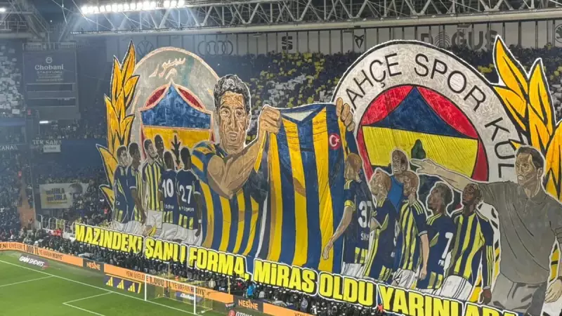 Fenerbahçeli Taraftarlardan Galatasaray Derbisine Özel Etkileyici Koreografi
