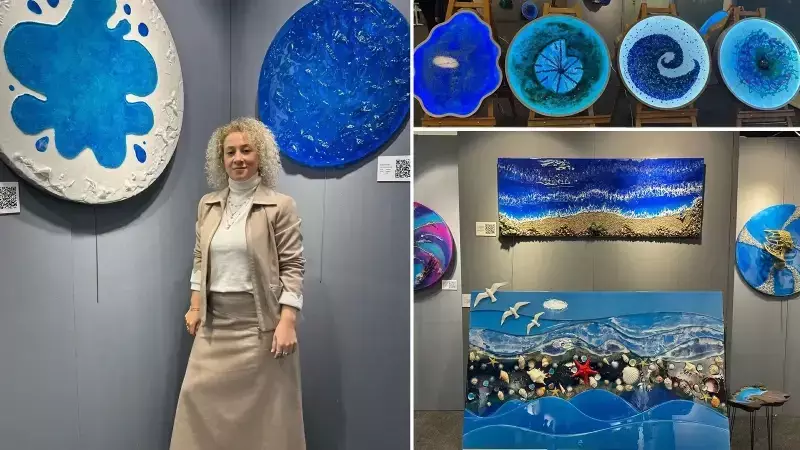 İffet Saraçoğulları'nın 'Zamanın Ötesinde' Sergisi Göktürk'te Sanatseverlerle Buluştu