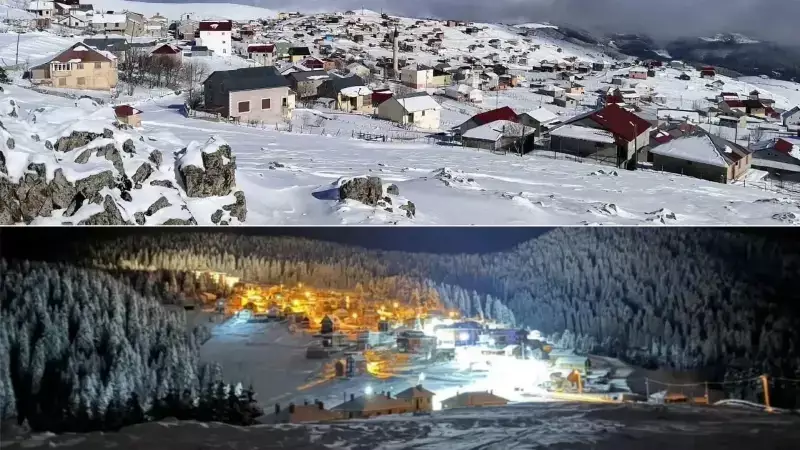 Giresun'da Kar Yağışı Şiddetlendi: Yaylalara Akın, Ulaşımda Aksama