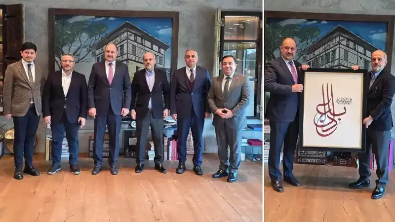 Gülpınar, Albayrak Grubu'na Nezaket Ziyaretinde Nuri Albayrak ile Buluştu