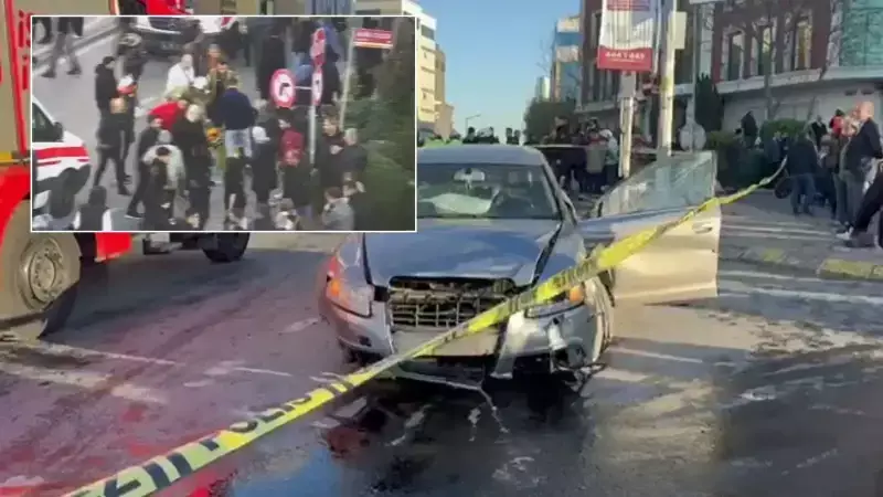 Şişli'de Ters Yöne Giren Otomobil Yayalara Çarptı: 2 Ölü, 6 Yaralı