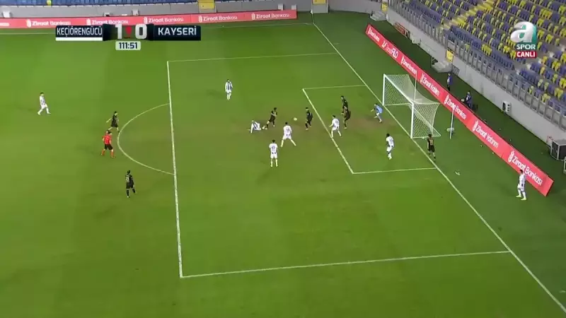 Keçiörengücü, Kayserispor'u 112. Dakikada Bulut'un Gölüyle Geçti