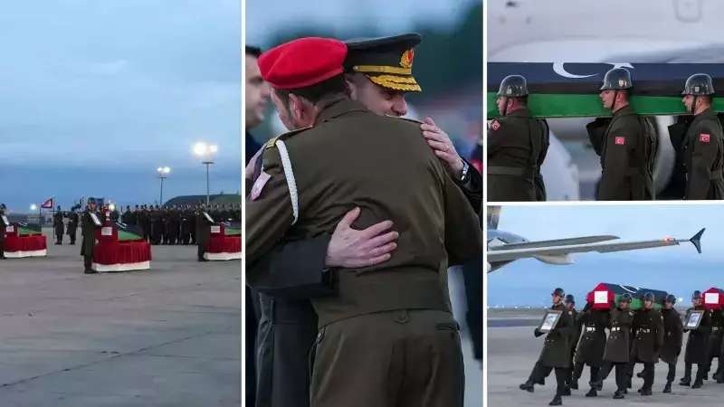 Libya'lı Üst Düzey Askerlerin Naaşları Ankara'dan Resmi Törenle Uğurlandı