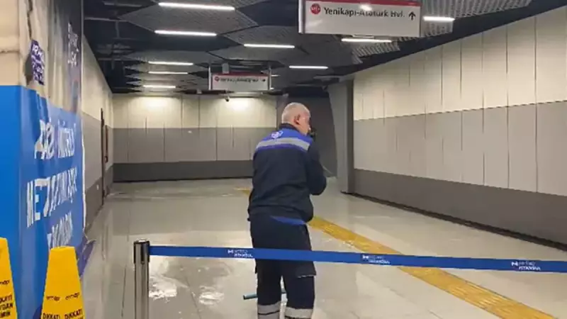 M9 Metrosunu Su Bastı: Yenibosna İstasyonu Göle Döndü