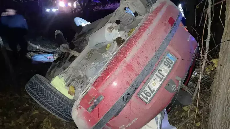 Malatya'da Kontrolden Çıkan Otomobil Kayısı Bahçesine Uçtu: 1 Yaralı