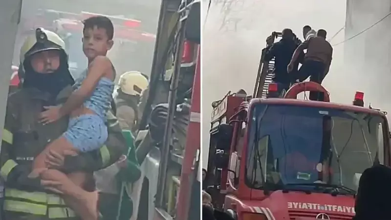 Merkez Mahallesi'nde Yangın: 3 Kişi Hastanelik Oldu, Mahsur Kalanlar Kurtarıldı