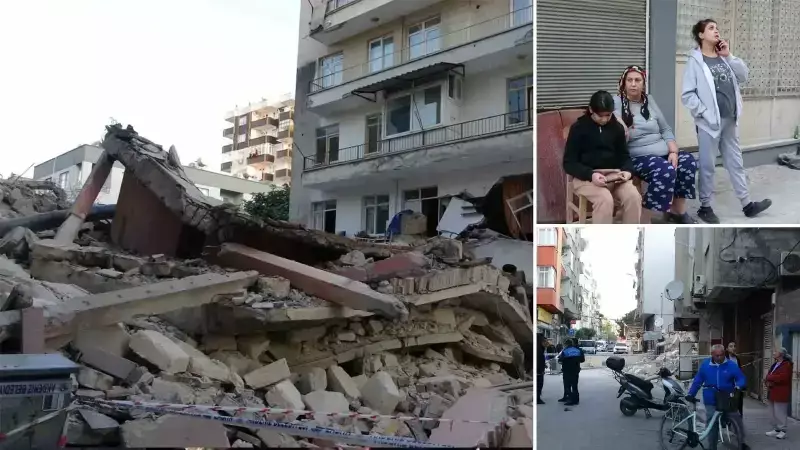 Mersin'de Yıkım Faciası: Bitişik Bina Çöktü, Sakinler Tahliye Edildi