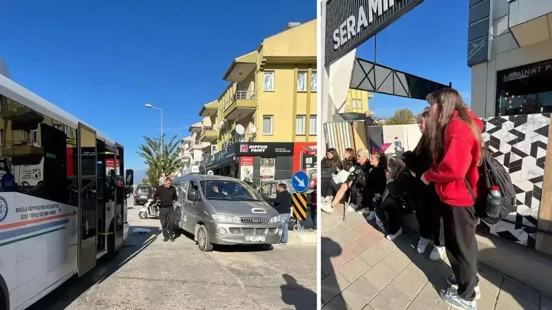 Muğla'da İki Minibüs Çarpıştı: 13 Yolcu Yaralandı