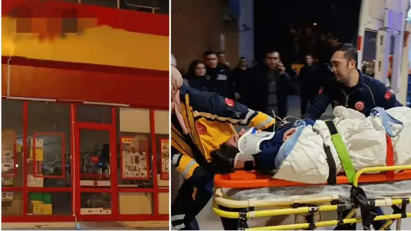 İnegöl'de Zincir Market Çalışanı Yük Asansöründe Başını Sıkıştırdı