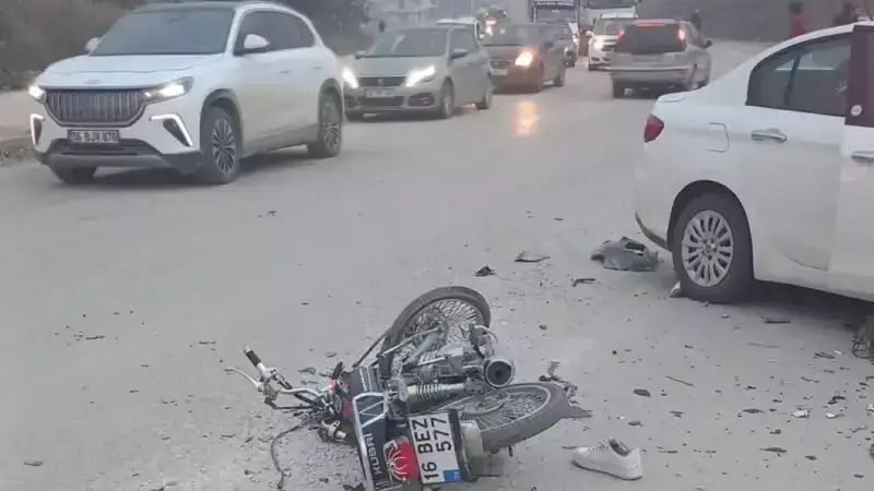 İnegöl'deki Trafik Kazasında 1 Ölü, 1 Ağır Yaralı