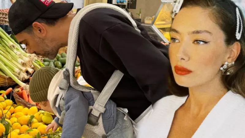 Neslihan Atagül ve Kadir Doğulu Oğulları Aziz ile Pazar Keyfi Yaptı