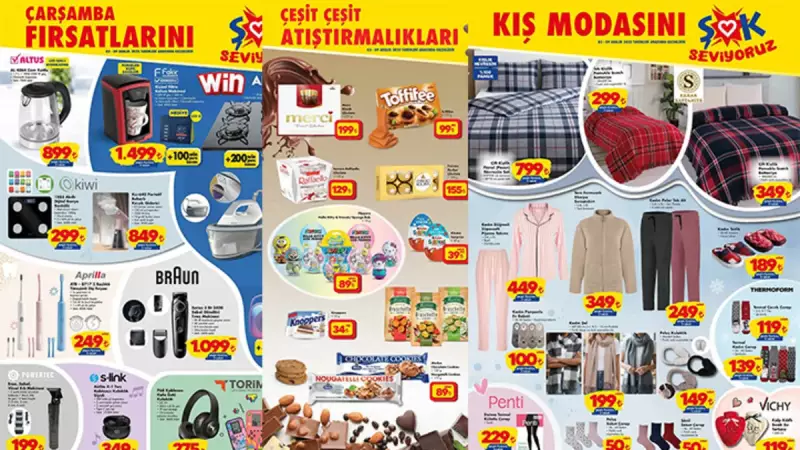 ŞOK'ta Aralık Fırsatları Başladı: 3-9 Aralık Aktüel Ürün Kataloğu Yayımlandı