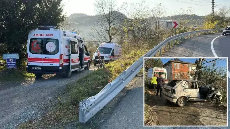 Ordu'da Trafik Kazası: Anne ve Kızı Yaralandı