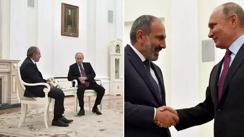 Putin ve Paşinyan Görüştü: Güney Kafkasya'da Demiryolu Onarımı Gündemde