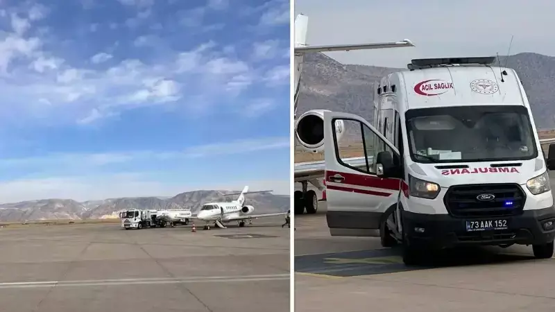 Şırnak'ta Kalp Rahatsızlığı Teşhisi Konulan 1 Yaşındaki Bebek Ankara'ya Sevk Edildi