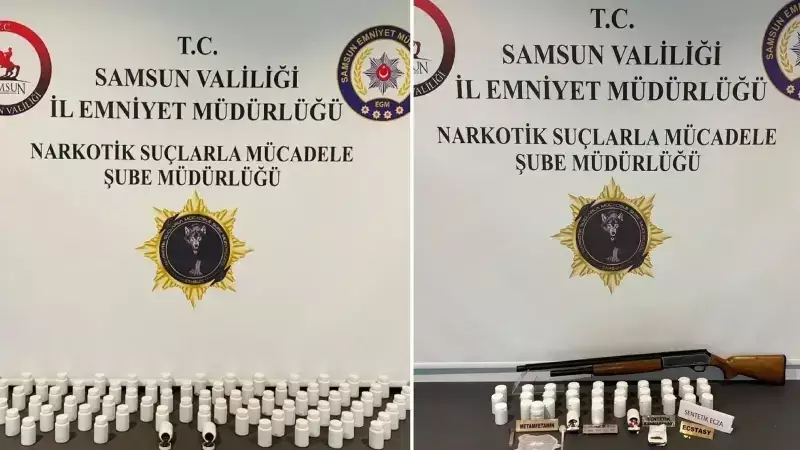 Samsun'da Uyuşturucu Operasyonu: 9 Gözaltı, 8 Bin 445 Hap Ele Geçirildi