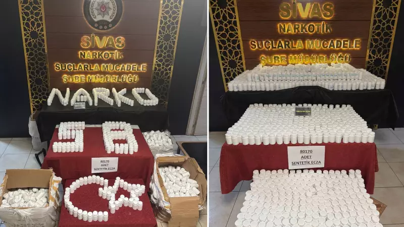 Sivas'ta Yılbaşı Operasyonu: 80 Bin 170 Hap ve 7 Gözaltı