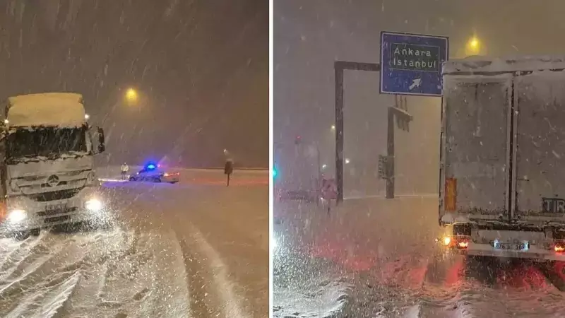 Yoğun Kar Yağışı Ulaşımı Aksattı: Ekipler Yolu Açtı