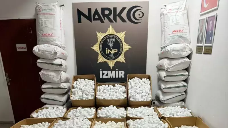 İzmir'de Rekor Operasyon: 2 Milyon 309 Bin Sentetik Hap Ele Geçirildi