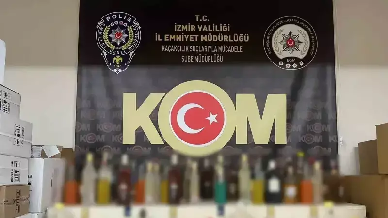 İzmir'de Sahte Alkol Operasyonu: 3,5 Ton Etil Alkol ve 5 Tutuklama