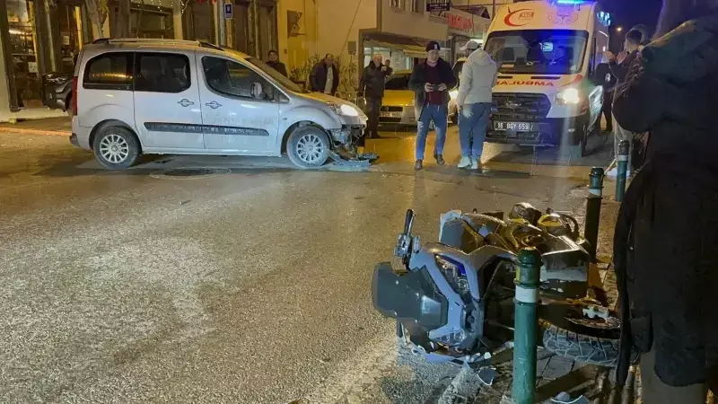 İznik'te Motosiklet-Otomobil Çarpışması: 1 Yaralı