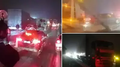 Bolu Dağı'nda Yoğun Kar 6 Aracı Zincirleme Vurdu: TEM'de Trafik Felç