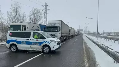 D-100 Karayolu Çankırı Bölümü Kar Nedeniyle Kapandı!