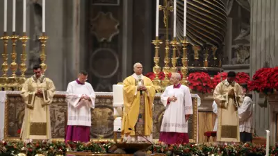 Papa 14. Leo, Vatikan'da İlk Noel Ayinini Yönetti