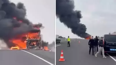 Sivrihisar'da Yolcu Otobüsü Alevlere Teslim Oldu: 28 Kişi Tahliye Edildi