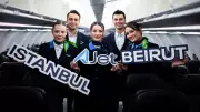 AJet İstanbul-Beyrut Seferlerini Başlattı: İlk Uçuş Törenle Karşılandı