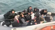 Ayvalık Açıklarında Sahil Güvenlik 10 Düzensiz Göçmeni Kurtardı