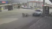 Hatay'da Motosiklet ile Cip Kafa Kafaya Çarpıştı: Sürücü Metrelerce Savruldu