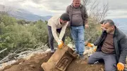 Muğla'da Keçi Çobanı Buldu: 300 Kiloluk Roma Dönemi Mezar Steli Müzede