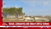İsrail, Lübnan'ın Güneyindeki Mahruna'da Bir Binayı Vurdu