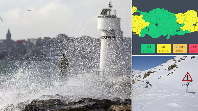 7 Ocak 2026'da Trakya'da Kuvvetli Sağanak ve Çığ Tehlikesi
