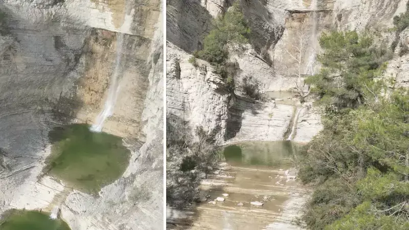 Adana'daki Şarlayan Şelalesi, Yaz Kuruluğundan Sonra Yeniden Akmaya Başladı