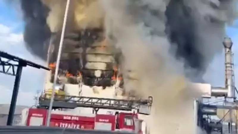 Afyonkarahisar'da Biyokütle Enerji Santralinde Çıkan Yangın 1,5 Saatte Kontrol Altına Alındı