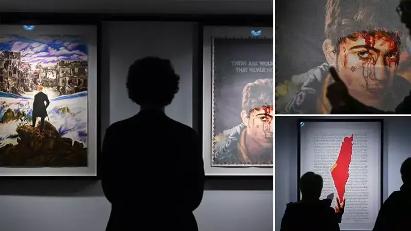 Ahmet Yusuf Aygeç'in Filistin Sergisi Londra'da Sanatseverlerle Buluştu