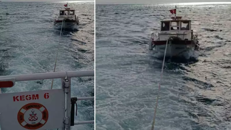 Çanakkale Boğazı'nda Tekne Arıza Yaptı: KEGM-6 Hızlı Müdahale Etti